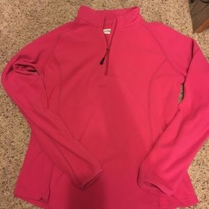 Pink Magellan 1/4 zip fleece top